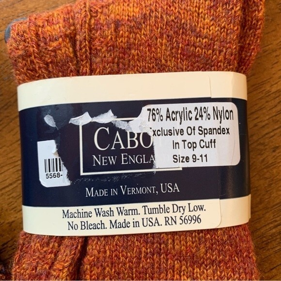 NWT Cabot New England Boho Hiking Layering Knee High Socks 9-11 - Picture 4 of 5